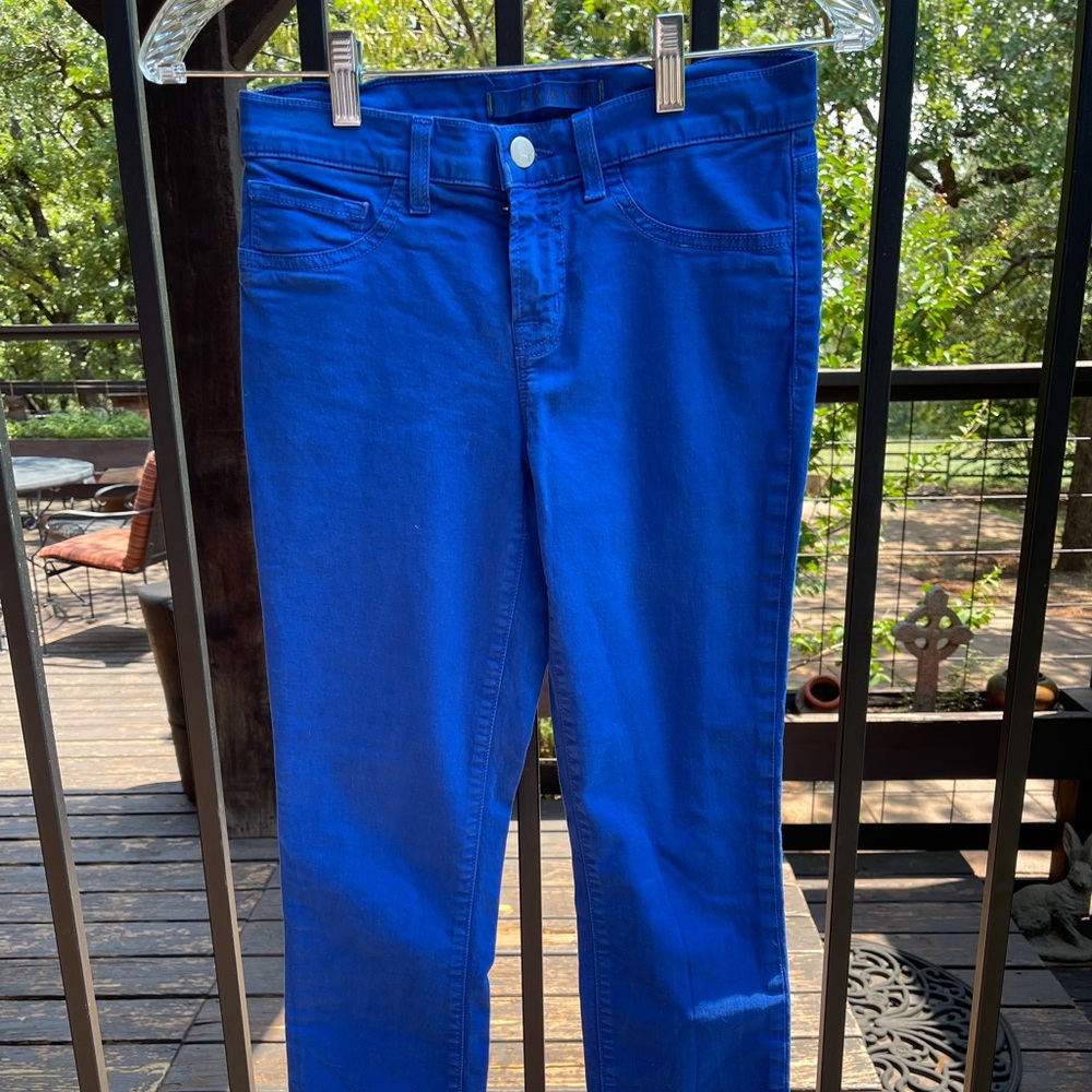 Bright Royal Blue J Brand Skinny Jeans, SZ 25